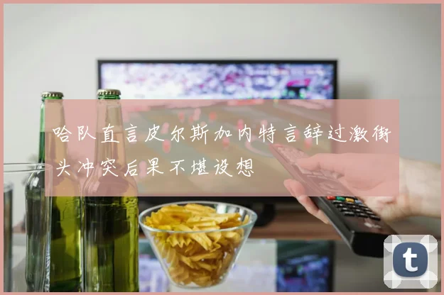 哈队直言皮尔斯加内特言辞过激街头冲突后果不堪设想