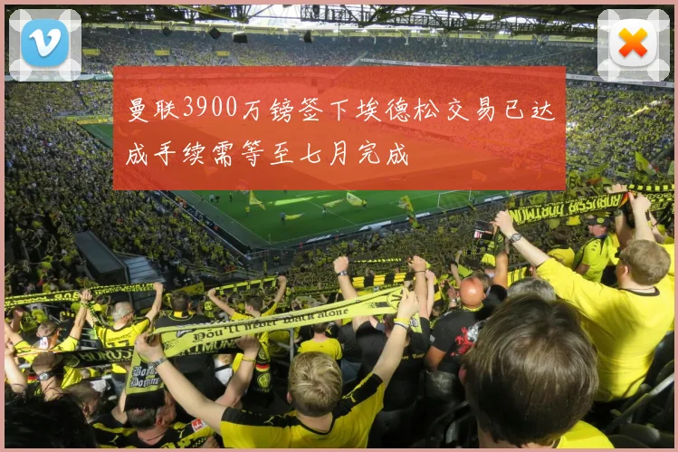 曼联3900万镑签下埃德松交易已达成手续需等至七月完成